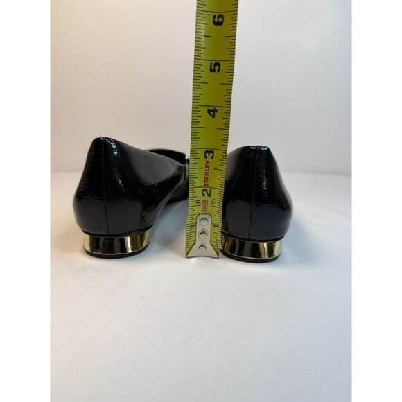 Franco Sarto Rina Womens SIze 7.5M Black Patent Leather Slip-on Loafer Dressy - Picture 9 of 13